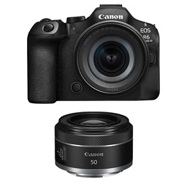Canon eos r6 mark iii + objectif rf 24-105mm f4-7.1 is stm + rf 50mm f1.8 stm