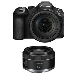 Canon eos r6 mark iii + objectif rf 24-105mm f4l is usm + rf 50mm f1.8 stm