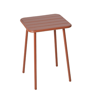Bergame table carrée 2 places 50x50cm terracotta
