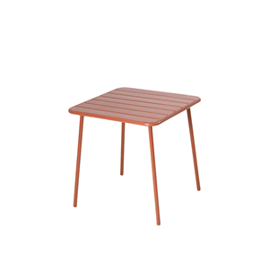 Bergame table carrée 4 places 70x70cm terracotta