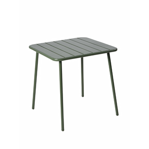 Bergame table carrée 4 places 70x70cm vert
