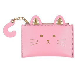 Porte-monnaie kiki chat rose