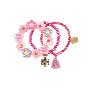 3 bracelets fleur- letizia