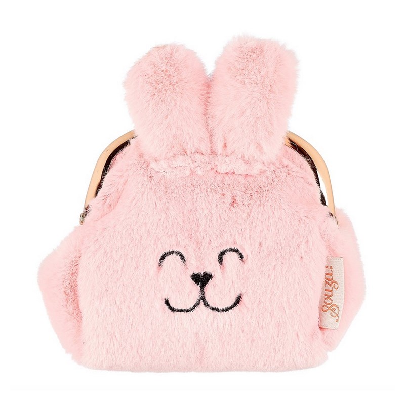 Porte-monnaie lapin rose clair