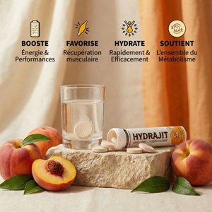 Hydrajit - pastilles hydratation & shilajit (goût pêche)