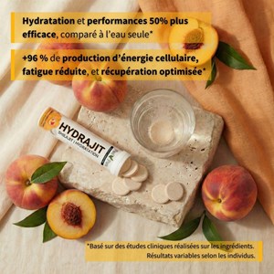 Hydrajit - pastilles hydratation & shilajit (goût pêche)