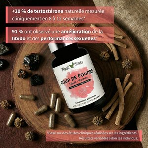 Coup de foudre - booster de libido naturel pour homme