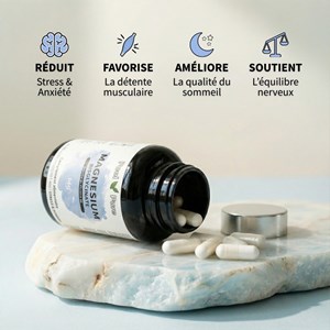 Gélules de magnésium bisglycinate - stress & sommeil