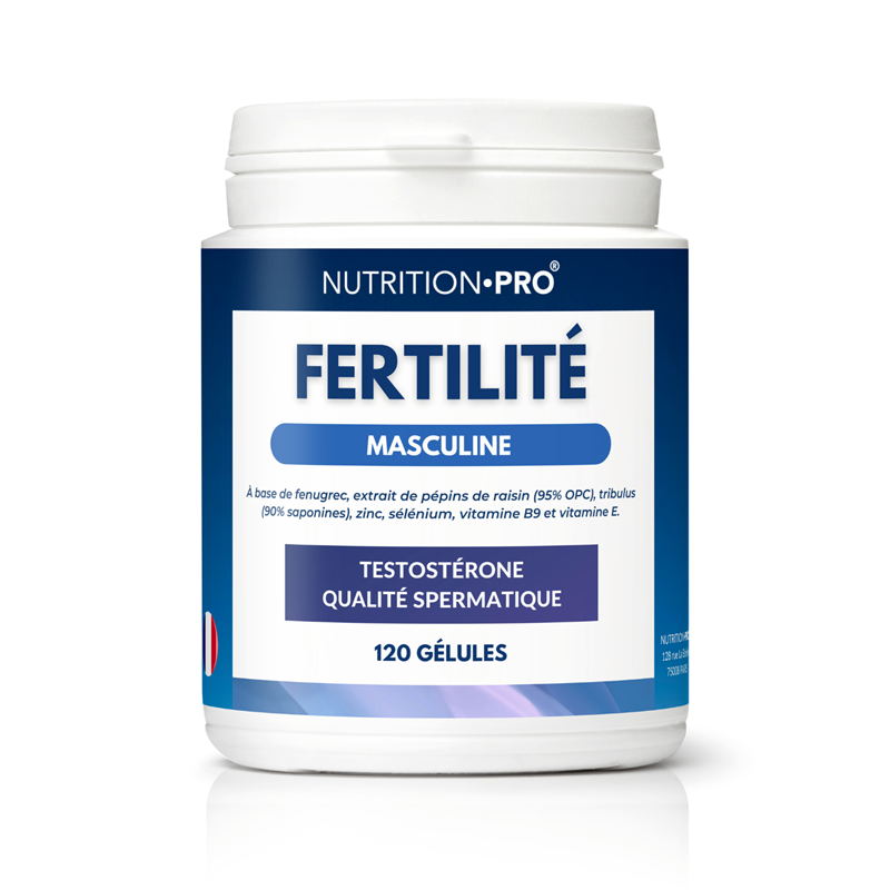 Nutrition Pro - Fertilite masculine 120 gelules vitalite et spermatogenese