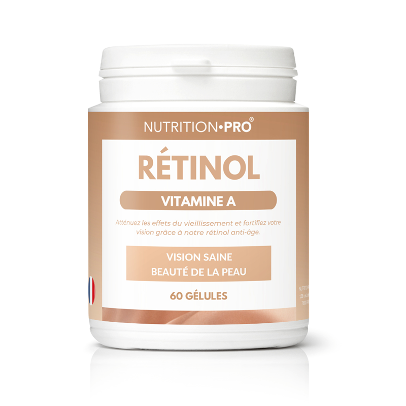 Retinol 60 gelules peau ferme et vision saine