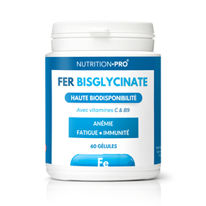 Fer bisglycinate 60 gelules energie et soutien sanguin