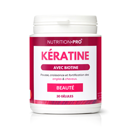 Keratine biotine 30 gelules cheveux forts et ongles resistants