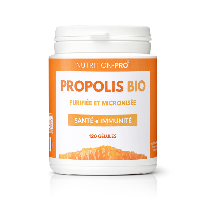 Nutrition Pro - Propolis bio 120 gelules immunite et protection antioxydante