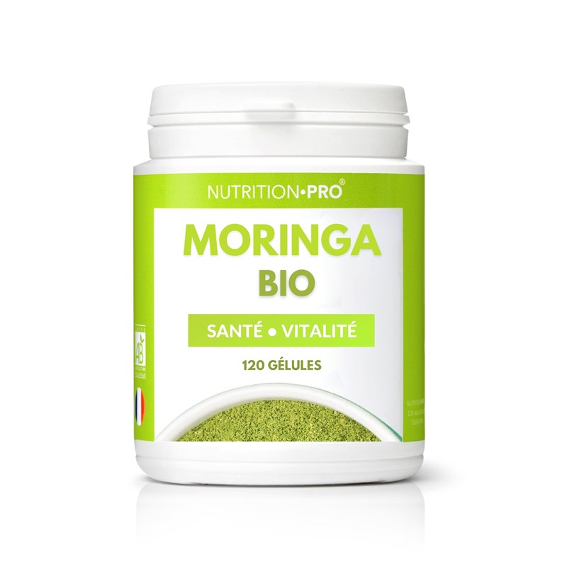 Nutrition Pro - Moringa bio 120 gelules energie et immunite