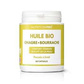 Huile onagre bourrache bio 120 capsules peau hydratee et equilibre