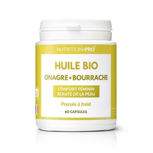 Huile onagre bourrache bio 120 capsules peau hydratee et equilibre