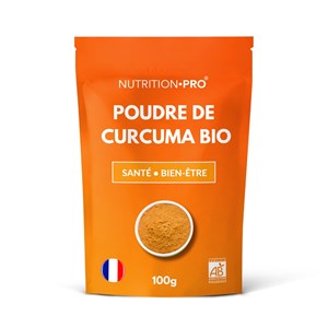 Curcuma bio poudre 100g confort articulaire et digestion