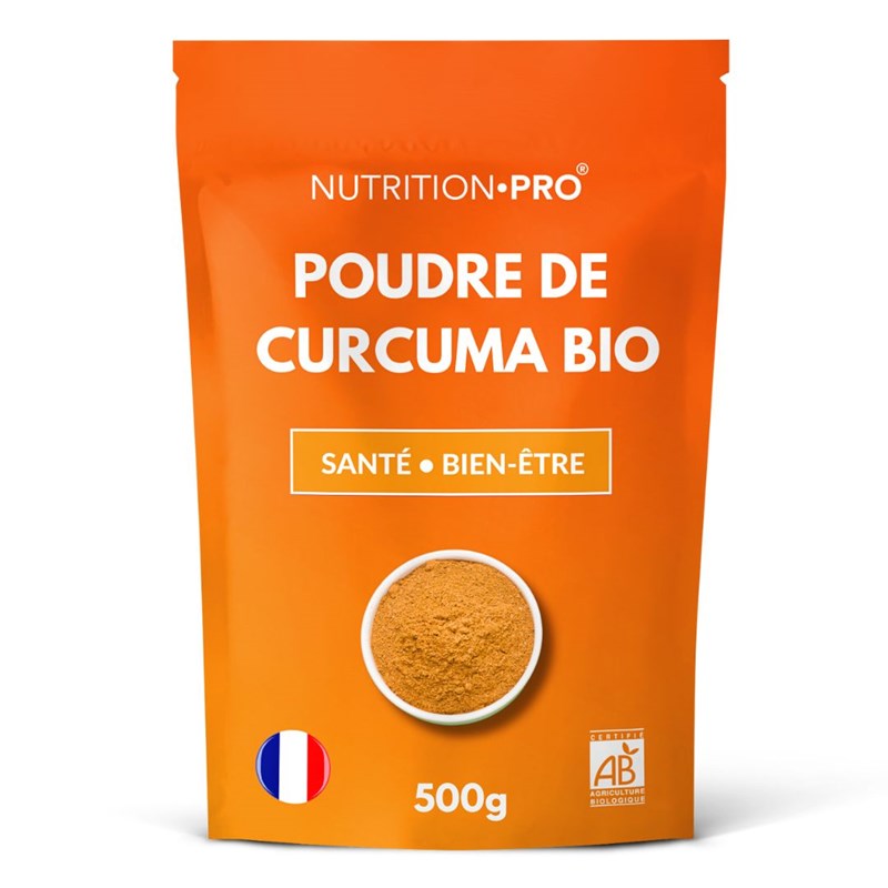 Curcuma bio poudre 500g confort articulaire et digestion
