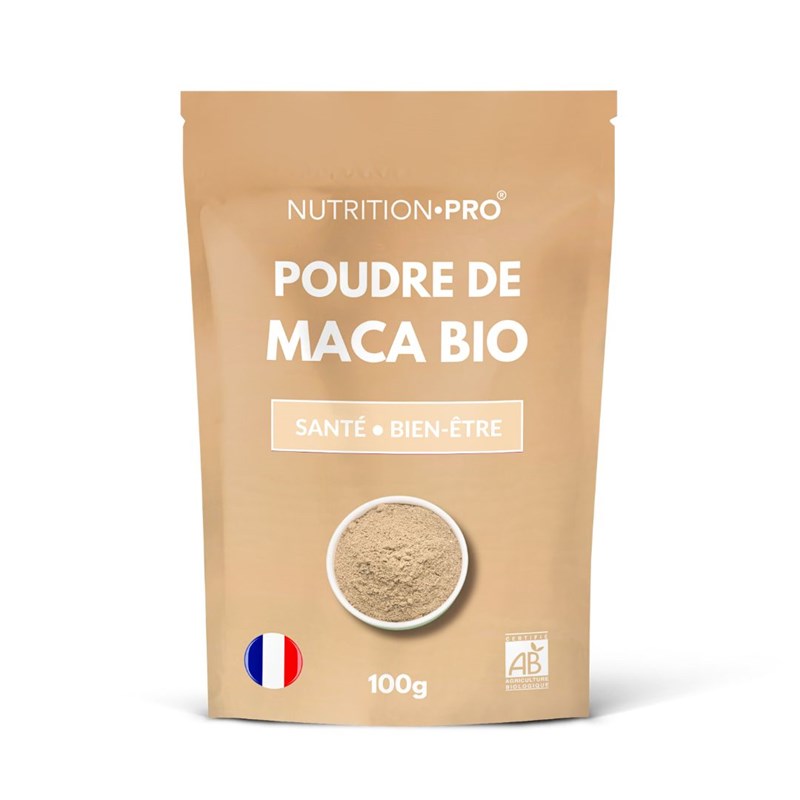 Maca bio poudre 100g energie et equilibre hormonal