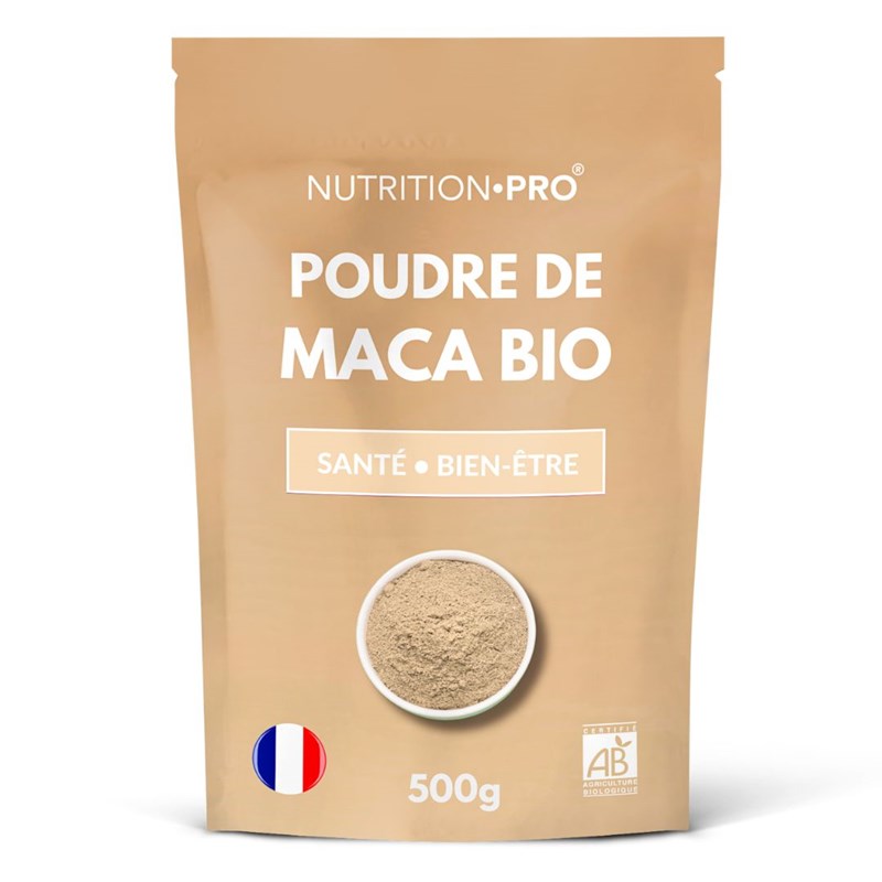 Maca bio poudre 500g energie et equilibre hormonal