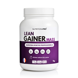 Lean gainer mass cacao 1kg prise de masse et energie