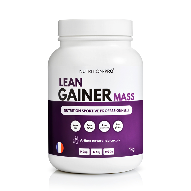 Lean gainer mass cacao 1kg prise de masse et energie