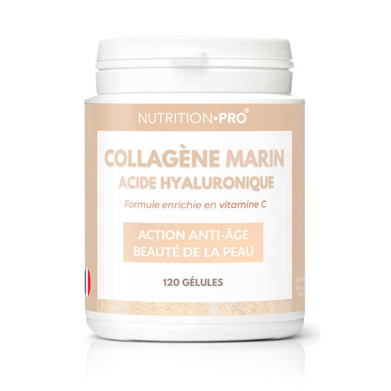 Nutrition Pro - Collagène marin 120 gelules peau ferme et articulations