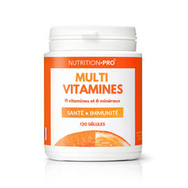 Multivitamines et mineraux 120 gelules energie et immunite