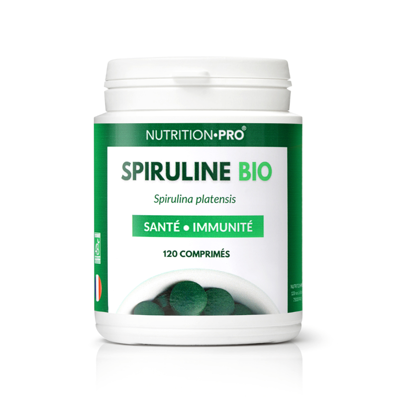 Nutrition Pro - Spiruline bio 120 comprimes energie et defenses naturelles
