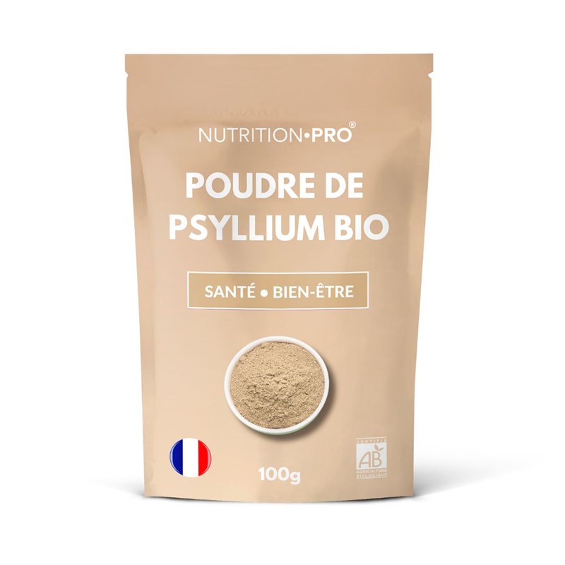 Psyllium blond bio poudre 100g transit et satiete naturelle