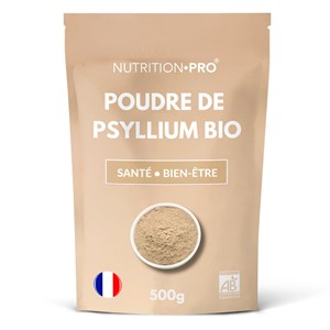 Psyllium blond bio poudre 500g transit et satiete naturelle