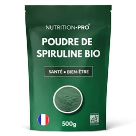 Spiruline bio poudre 500g energie et defenses naturelles