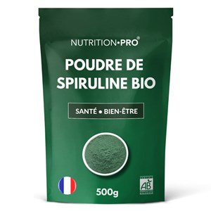 Spiruline bio poudre 500g energie et defenses naturelles