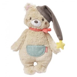 Doudou ours bébé fehn 25 cm