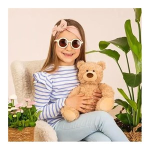 Peluche ours sable 35 cm