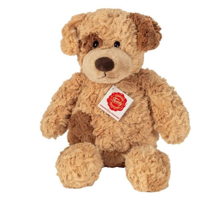 Peluche chien marron ultra douce 30 cm
