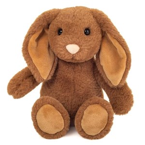 Peluche lapin marron 25 cm