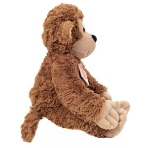 Peluche singe brun ultra douce 30 cm