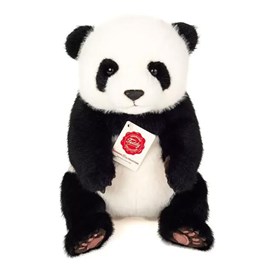 Peluche panda assis ultra-douce 28 cm