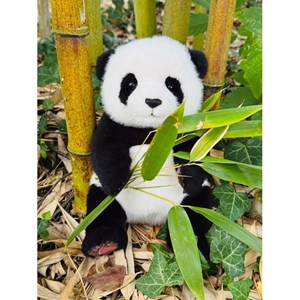 Peluche panda assis ultra-douce 28 cm