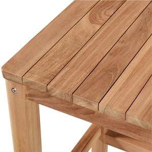 Tabouret haut en teck massif sarina