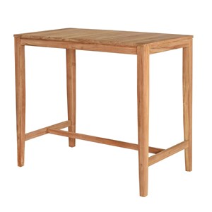 Table haute en teck massif 120 cm sarina