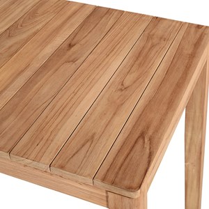 Table haute en teck massif 120 cm sarina