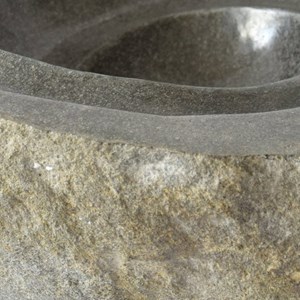 Vasque à poser en pierre de rivière tourbillo 40