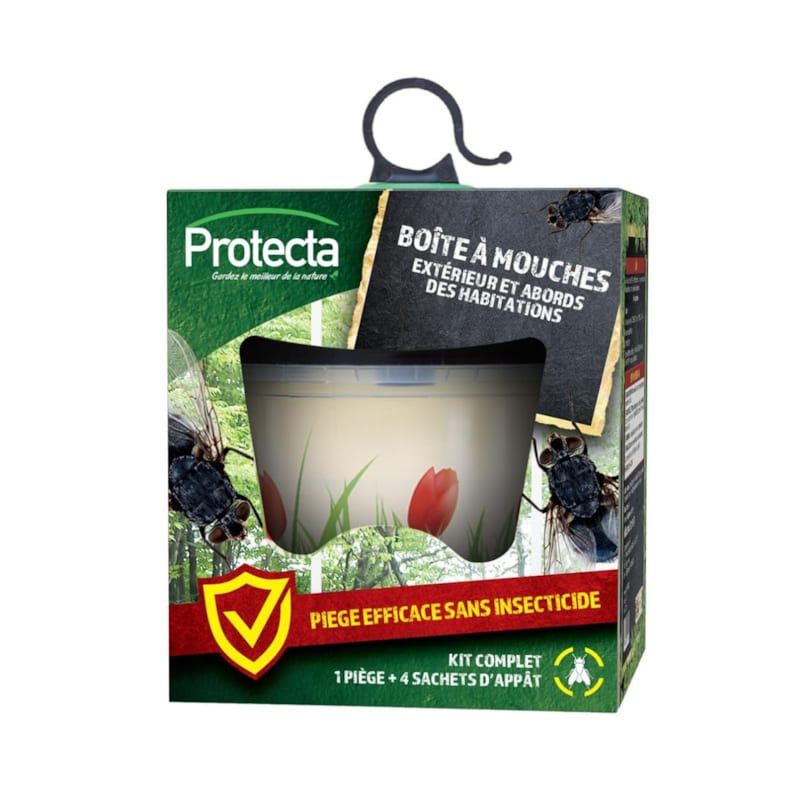 Piège à mouches - kit réutilisable + 4 a