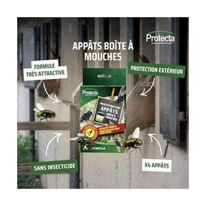 Piège à mouches - kit réutilisable + 4 a