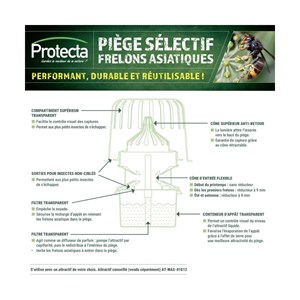 Piège sélectif pour frelons asiatiques