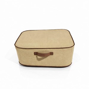 Pouf de jardin gonflable numa collection boho - couleur toile de jute