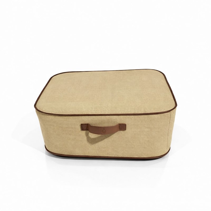 Pouf de jardin gonflable numa collection boho - couleur toile de jute