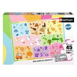 Puzzle 45 pieces un monde de couleurs